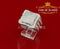 White Silver Square 3.30ct Cubic Zirconia Men's Adjustable Ring SZ From 9 to 11 KING OF BLINGS