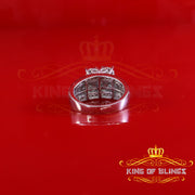 King Of Bling's New Cindarella Heart Ring SZ 7 Real Diamond 0.25ct White 925 Silver for Women King of Blings