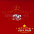 King of Bling's 0.50ct VVS 'D' Moissanite Men's/Womens 925 Silver White Round Stud Earrings KING OF BLINGS