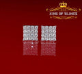 King of Blings- White 925 Sterling Silver 2.06ct Cubic Zirconia Ladies Hip Hop Square Earrings KING OF BLINGS