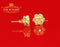 King of Bling's 4.12ct Cubic Zirconia 925 Yellow Silver Women's & Men's Hip Hop Flower Earrings KING OF BLINGS