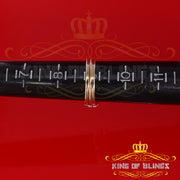King Of Bling's 925 Sterling Yellow Silver Square 1.50ct Cubic Zirconia Womens Ring Size - 9 KING OF BLINGS