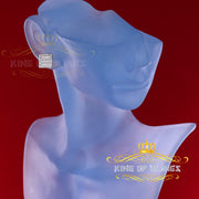 King of Bling's Hip Hop Screw Back Yellow 2.07ct Silver Cubic Zirconia Women's & Men's Earrings KING OF BLINGS