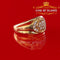 King Of Bling's Oval 1.10ct Cubic Zirconia 925 Yellow Silver Men's Style Ring Size 10.5 KING OF BLINGS
