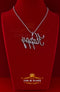 White Beautiful 'HAPPY" Letter 925 Sterling Silver Pendant 4.75ct Cubic Zirconia KING OF BLINGS