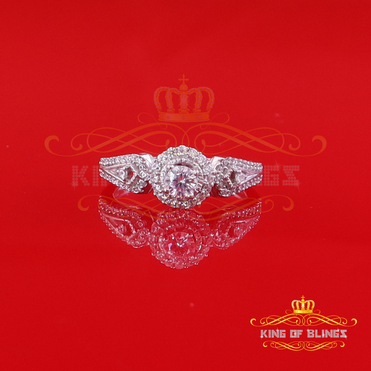 1.59ct Cubic Zirconia White Sterling Silver Men's/ Women Engagement Rings Size 7