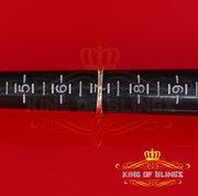 King Of Bling's 0.66 CT Real Diamond Womens Sterling Silver Yellow Ring Size 7 Square shape KING OF BLINGS