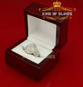 King Of Bling's 925 Sterling Silver Yellow Cubic Zirconia 5.00ct Round Fancy Womens Ring Size7 KING OF BLINGS
