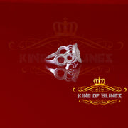 King Of Bling'sOur Lady Guadalupe White CZ 925 Silver Virgin Merry in Aura Women's Ring SZ 10 KING OF BLINGS