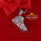 White SHOES charming Shape Steling Silver Pendant with 7.12ct Cubic Zirconia KING OF BLINGS