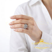 King Of Bling's New Cindarella Heart Ring SZ 7 Real Diamond 0.25ct White 925 Silver for Women King of Blings