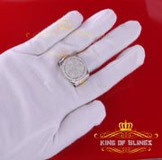 925 silver Jewelry White 2.50CT Cubic Zirconia Wide Round Men's Ring Size 11 KING OF BLINGS