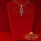 White Beautiful Sterling Silver ANKH Necklace Pendant 7.60ct Cubic Zirconia KING OF BLINGS