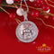 GEMINI Pendant For Men's & Women's 2.23ct Cubic Zirconia Sterling White Silver KING OF BLINGS