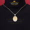 3D Oval Guadalupe Catholic Virgin Mary in CZ Yellow 925 Silver 1.63ct Pendant KING OF BLINGS