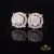 Kingof Bling's 925 Sterling Silver Yellow 0.40ct VVS 'D' Moissanite Men's Womens Stud Earrings KING OF BLINGS