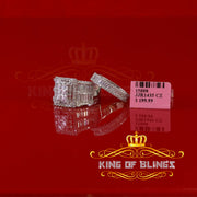 King Of Bling'sSterling White Silver Square 5.00ct Cubic Zirconia Bridal Womens Ring Size 8 KING OF BLINGS