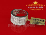 King Of Bling'sWhite Cubic Zirconia 2.20ct Hip Hop Rapper Fashion Luxury Rings Men's Size 8 KING OF BLINGS
