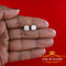 King of Bling's 2.50ct VVS 'D' Moissanite Men's/Womens 925 Silver White Round Stud Earrings KING OF BLINGS
