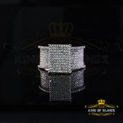King Of Bling'sWhite 925 Sterling Silver 3.50ct Cubic ZirconiaCocktail Womens Ring Size10 KING OF BLINGS