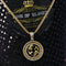 1.77ct Cubic Zirconia Sterling Yellow Silver PISCES Pendant For Men's & Women's KING OF BLINGS