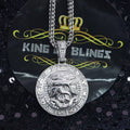 GEMINI Pendant For Men's & Women's 2.23ct Cubic Zirconia Sterling White Silver KING OF BLINGS