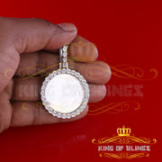 King Of Bling's Real 0.50ct Diamond 925 Sterling Silver 1.25" PICTURE Fashion White Pendant KING OF BLINGS