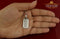 King of Bling Sterling Silver Dog Tag Shape Pendant White 2.80ct Cubic Zirconia KING OF BLINGS