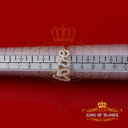 King of Bling's Yellow 925 SterlingSilver 0.33ct VVS 'D' Moissanite 'Love' Rings SZ 7 for Women KING OF BLINGS