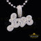 King Of Bling's 2ct Real Moissanite Silver Attractive White LOVE Pendant for your men and Women KING OF BLINGS