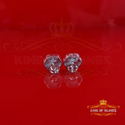 King Of Bling's New Miracle Set Small 0.40ct Diamond 925 Silver White for Men/Women Stud Earring King of Blings
