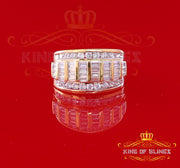 King Of Bling's 925 Sterling Yellow 5.80ct Cubic Zirconia Silver Bugget/Round Womens Ring size 8 KING OF BLINGS