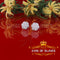 King of Blings- Aretes Para Hombre 925 White Silver 1.74ct Cubic Zirconia Flower Women's Earring KING OF BLINGS