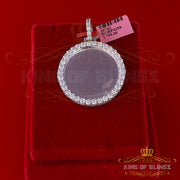 King of Bling's White Attractive Round Shape 925 Sterling Silver Pendant 9.81ct Cubic Zirconia KING OF BLINGS