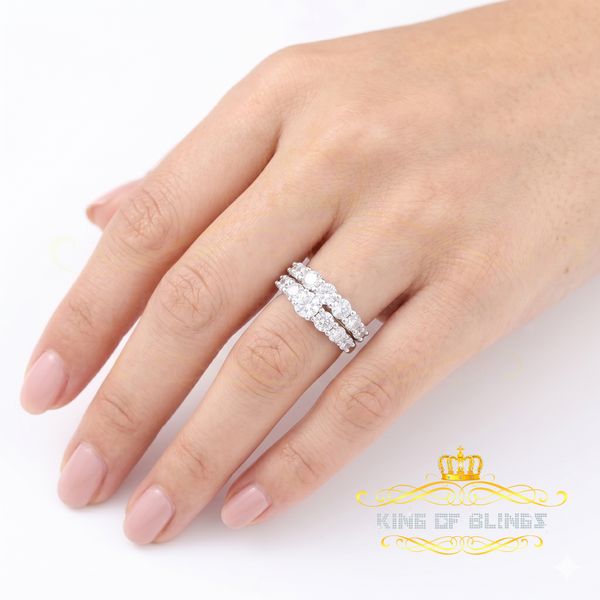 925 Women's 4.82ct Cubic Zirconia Yellow Silver Bridal Fashion Ring Sz 7 KING OF BLINGS