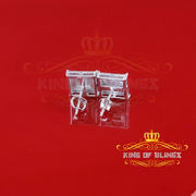 King Of Bling's 0.20ct Genuine Diamond 925 White Sterling Silver Hip Hop Men's/Women's Earrings KING OF BLINGS