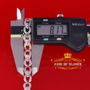 King Of Bling's 925 Silver White 0.20CT Real Diamonds Fancy Style Men's/Womens Bracelet Size 7'' KING OF BLINGS