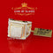 King Of Bling's 925 Sterling Yellow Silver Square 3.55ct Cubic Zirconia Womens Ring Size 10 KING OF BLINGS