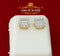King of Bling's 925 Yellow Silver 0.96ct Cubic Zirconia Women's & Men's Hip Hop Flower Earrings KING OF BLINGS
