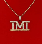 King Of Bling's Real 0.33ct Diamond Sterling Silver Fashion TMT Charm Necklace Pendant in Yellow KING OF BLINGS