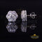 King of Blings- 3.00ct Cubic Zirconia 925 White Silver Sterling Hip Hop Floral Women's Earrings KING OF BLINGS