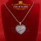 King Of Bling's King's 6.00ct Real Moissanite Sterling Silver Yellow "MY PRINCESS" Heart Pendant KING OF BLINGS