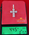 Fancy White 925 Sterling Silver CROSS Shape Pendant with 1.34ct Cubic Zirconia KING OF BLINGS