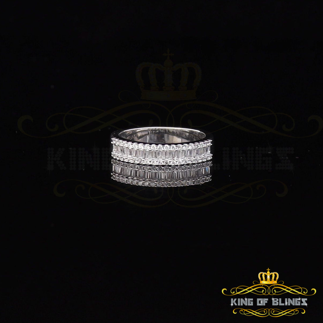 4.00ct 925 Sterling White Silver Round Cubic Zirconia Fashion Womens Ring SZ 8