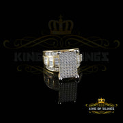 King Of Bling's 925 Sterling Yellow 5.82ct Cubic Zirconia Silver Style Cinderella Ring size 7 KING OF BLINGS