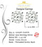 King of Blings- Aretes Para Hombre 925 White Silver 2.48ct Cubic Zirconia Round Women's Earring KING OF BLINGS