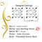 King of Bling's 925 Yellow Silver 0.38ct Cubic Zirconia Women's & Men's Hip Hop Square Earrings KING OF BLINGS