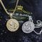 2.23ct Cubic Zirconia Sterling Yellow Silver PISCES Pendant For Men's & Women's KING OF BLINGS