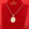 3D Oval Guadalupe Catholic Virgin Mary in CZ Yellow 925 Silver 1.63ct Pendant KING OF BLINGS
