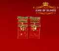 King of Bling's Yellow 925 Sterling Silver 0.68ct Cubic Zirconia Women's & Men's Square Earrings KING OF BLINGS